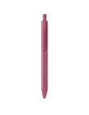Stylo poussoir  en blé paille PP - PECAS Matières : polypropylène (PP) Couleurs : rouge goodies publicitaire événementiel