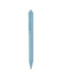 Stylo poussoir  en blé paille PP - PECAS Matières : polypropylène (PP) Couleurs : bleu goodies entreprise design