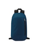 Sac à dos personnalisable  avec poche frontale - TIRANA Matières : PET Couleurs : bleu