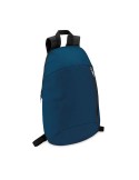 Sac à dos personnalisable  avec poche frontale - TIRANA Matières : PET Couleurs : bleu personnalisation rapide en France