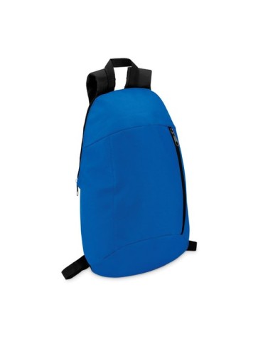 Sac à dos personnalisable  avec poche frontale - TIRANA Matières : PET Couleurs : bleu royal cadeau client original