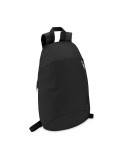 Sac à dos personnalisable  avec poche frontale - TIRANA Matières : PET Couleurs : noir objet promotionnel éco-responsable