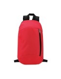 Sac à dos personnalisable  avec poche frontale - TIRANA Matières : PET Couleurs : rouge goodies publicitaire événementiel