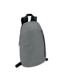 Sac à dos personnalisable  avec poche frontale - TIRANA Matières : PET Couleurs : pierre cadeau collaborateur premium