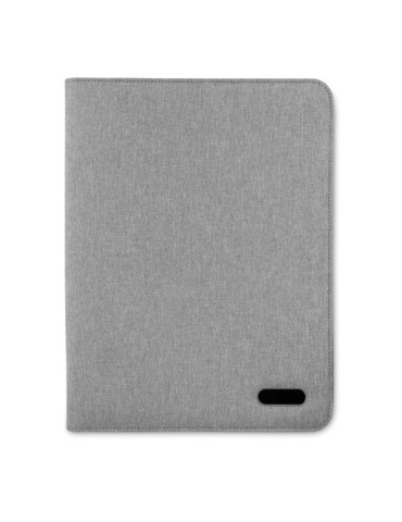 Conférencier A4 Bicolore Pratique et Élégant Personnalisé - NOTES FOLDER Matières : papier Couleurs : gris goodies publicitaire 
