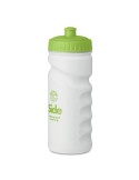 Gourde sportive personnalisée 500ml en PE - SPOT EIGHT Matières : polyéthylène (PE) Couleurs : vert citron marquage laser ultra 