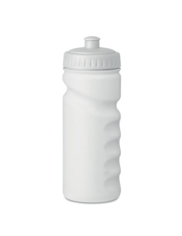 Gourde sportive personnalisée 500ml en PE - SPOT EIGHT Matières : polyéthylène (PE) Couleurs : blanc goodies publicitaire événem