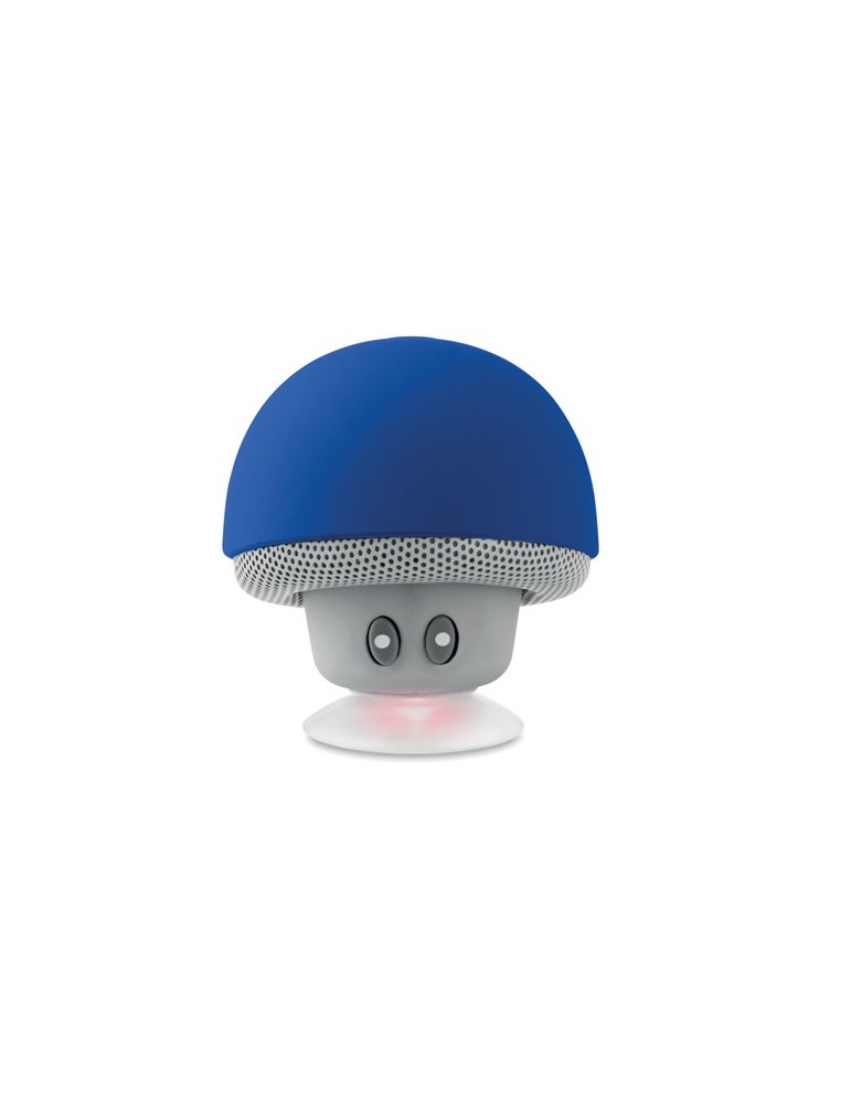 Haut-parleur sans fil pratique 3W personnalisé MUSHROOM Matières : ABS Couleurs : bleu royal