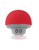 Haut-parleur sans fil pratique 3W personnalisé MUSHROOM Matières : ABS Couleurs : rouge cadeau entreprise pas cher