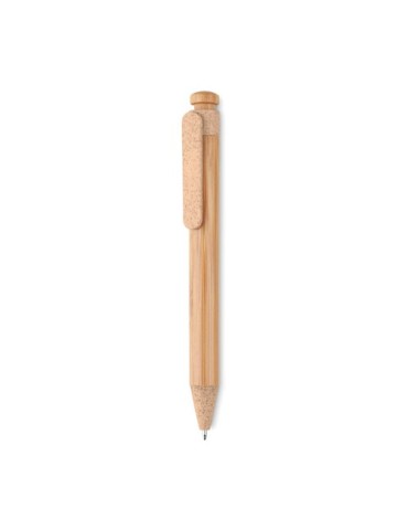 Stylo  en bambou, paille de blé et ABS - Toyama objet promotionnel éco-responsable