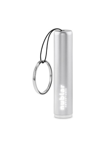 Lampe torche pratique en plastique - SANLIGHT Matières : ABS Couleurs : argenté personnalisable avec votre logo