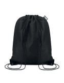 Sac Cordelette Éco-responsable en PET 190gr - SHOOPPET Matières : PET recyclé Couleurs : noir