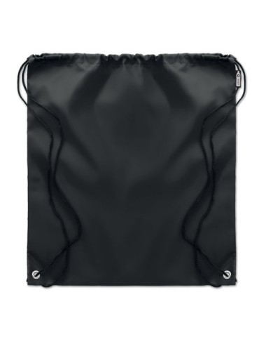 Sac Cordelette Éco-responsable en PET 190gr - SHOOPPET Matières : PET recyclé Couleurs : noir 2
