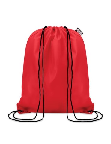 Sac Cordelette Éco-responsable en PET 190gr - SHOOPPET Matières : PET recyclé Couleurs : rouge personnalisation rapide en France