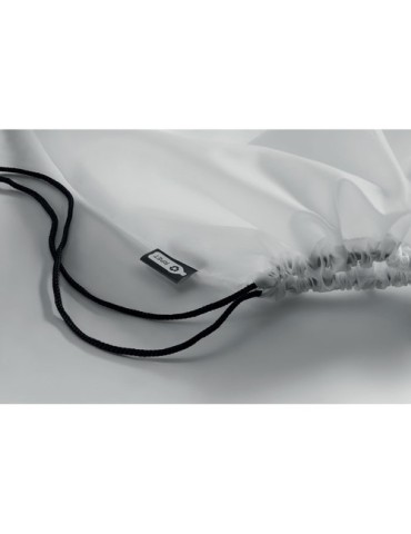 Sac Cordelette Éco-responsable en PET 190gr - SHOOPPET Matières : PET recyclé Couleurs : blanc marquage laser ultra précis