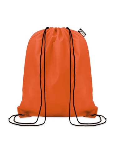 Sac Cordelette Éco-responsable en PET 190gr - SHOOPPET Matières : PET recyclé Couleurs : orange personnalisable avec votre logo