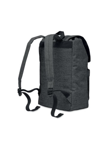 Sac à dos personnalisé en polyester 600D avec USB - RIGA Matières : PET Couleurs : noir accessoire événementiel unique