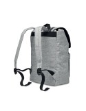 Sac à dos personnalisé en polyester 600D avec USB - RIGA Matières : PET Couleurs : gris impression haute définition