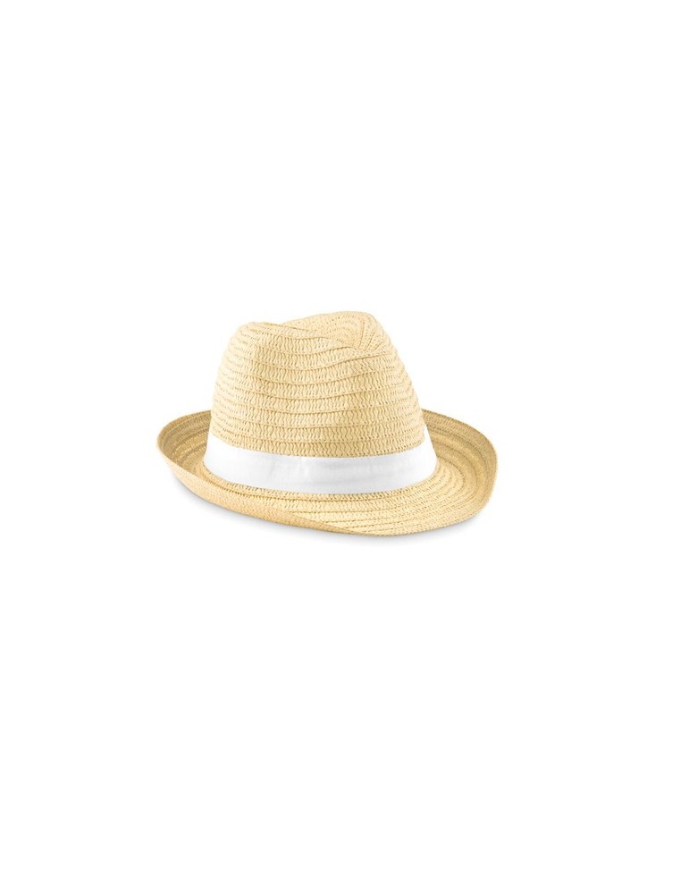 Chapeau de paille personnalisé pas cher BOOGIE cadeau entreprise pas cher