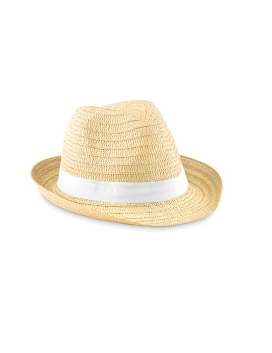 Chapeau de paille personnalisé pas cher BOOGIE cadeau entreprise pas cher