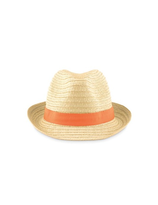 Chapeau de paille personnalisé pas cher BOOGIE personnalisable avec votre logo