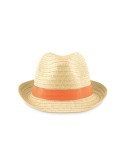 Chapeau de paille personnalisé pas cher BOOGIE personnalisable avec votre logo