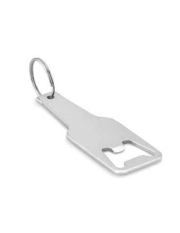 Porte-clés Décapsuleur en Aluminium Personnalisé - BOTELIA Matières : aluminium Couleurs : argenté objet promotionnel éco-respon
