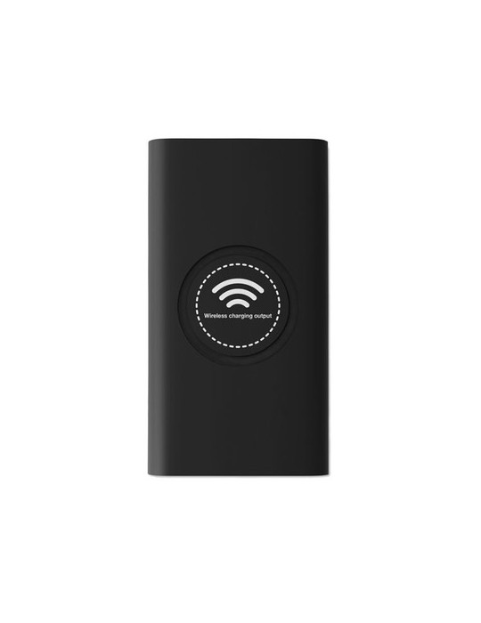 Chargeur sans fil personnalisé pratique 8000 mAh VIGOR Couleurs : noir cadeau entreprise pas cher