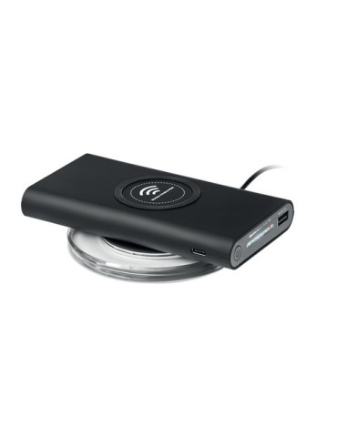 Chargeur sans fil personnalisé pratique 8000 mAh VIGOR Couleurs : noir goodies publicitaire événementiel
