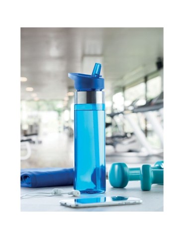 Gourde  en Tritan 650ml - SICILIA Matières : PET Couleurs : bleu transparent marquage laser ultra précis