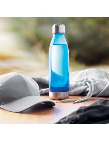 Bouteille  en Tritan 600ml - Cadeau d'Entreprise ASPEN Matières : tritan Couleurs : bleu transparent marquage laser ultra précis