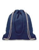 Sac Shopping Éco-responsable Personnalisable à Cordelette MOIRA Matières : coton Couleurs : bleu cadeau entreprise pas cher