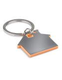 Porte-clés Publicitaire en forme de maison - IMBA Matières : acier inoxydable Couleurs : orange