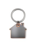 Porte-clés Publicitaire en forme de maison - IMBA Matières : acier inoxydable Couleurs : orange accessoire événementiel unique