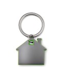 Porte-clés Publicitaire en forme de maison - IMBA Matières : acier inoxydable Couleurs : vert citron personnalisation rapide en 