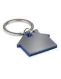Porte-clés Publicitaire en forme de maison - IMBA Matières : acier inoxydable Couleurs : bleu royal goodies publicitaire événeme