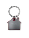 Porte-clés Publicitaire en forme de maison - IMBA Matières : acier inoxydable Couleurs : rouge cadeau client original