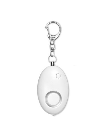 Mini alarme personnelle personnalisée ALARMY Matières : ABS Couleurs : blanc goodies publicitaire événementiel