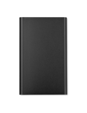 Powerbank ultra plat 4000 mAh personnalisé POWERFLAT Couleurs : noir cadeau collaborateur premium
