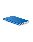 Powerbank ultra plat 4000 mAh personnalisé POWERFLAT Couleurs : bleu royal personnalisable avec votre logo