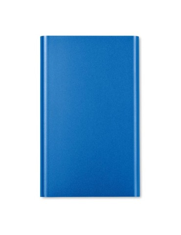 Powerbank ultra plat 4000 mAh personnalisé POWERFLAT Couleurs : bleu royal personnalisation rapide en France