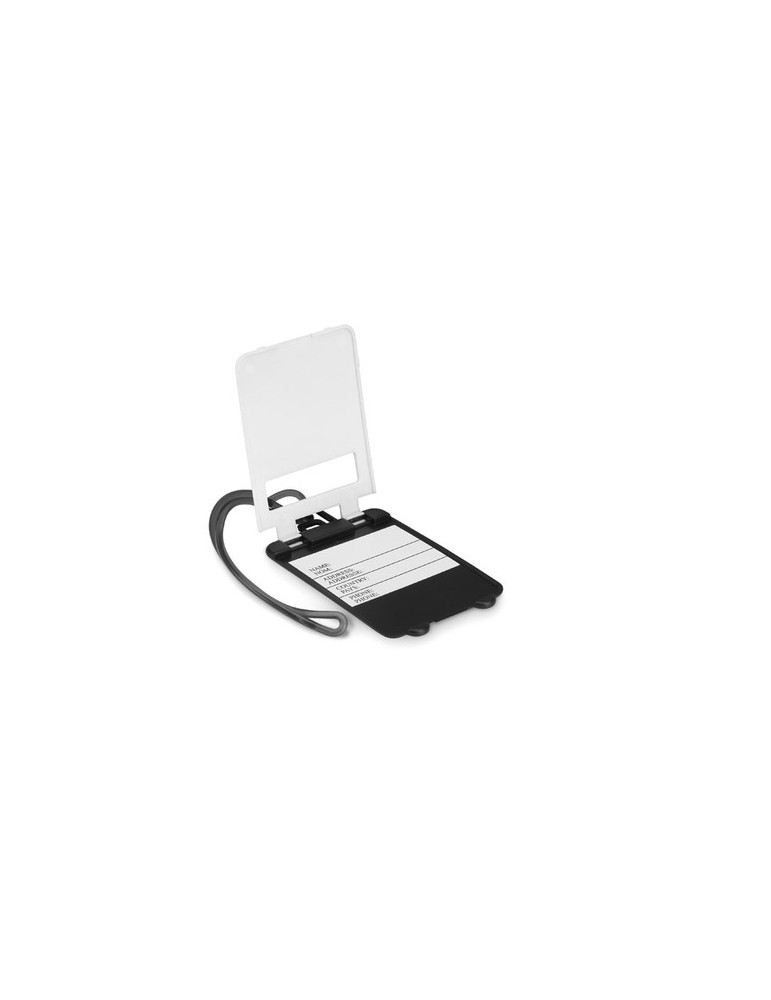 Étiquette de bagage personnalisée en plastique TRAVELLER marquage laser ultra précis