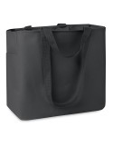 Sac shopping personnalisé en polyester 600D - Camden Matières : PET Couleurs : noir