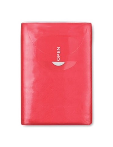 Mouchoirs mini pratiques et personnalisables - SNEEZIE Matières : papier Couleurs : rouge goodies entreprise design