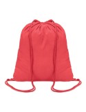 Sac à cordon en coton coloré personnalisé - Cadeau publicitaire Matières : coton Couleurs : rouge