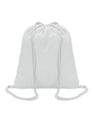 Sac à cordon en coton coloré personnalisé - Cadeau publicitaire Matières : coton Couleurs : blanc cadeau collaborateur premium