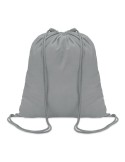 Sac à cordon en coton coloré personnalisé - Cadeau publicitaire Matières : coton Couleurs : gris objet promotionnel éco-responsa