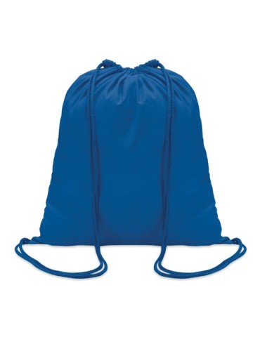 Sac à cordon en coton coloré personnalisé - Cadeau publicitaire Matières : coton Couleurs : bleu royal goodies publicitaire évén