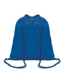Sac à cordon en coton coloré personnalisé - Cadeau publicitaire Matières : coton Couleurs : bleu royal goodies publicitaire évén