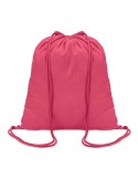 Sac à cordon en coton coloré personnalisé - Cadeau publicitaire Matières : coton Couleurs : fuchsia cadeau entreprise pas cher